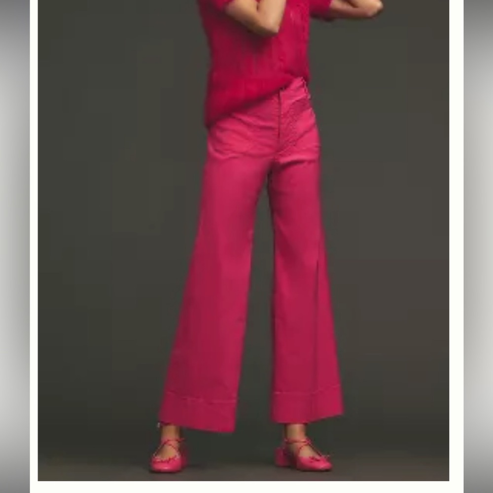 NWOT Maeve Colette Wide Leg Crop pants